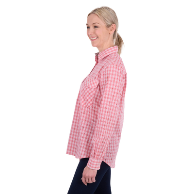 Hard Slog Womens Raquel Half Button LS Shirt