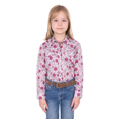 Pure Western Girls Marsha LS Shirt
