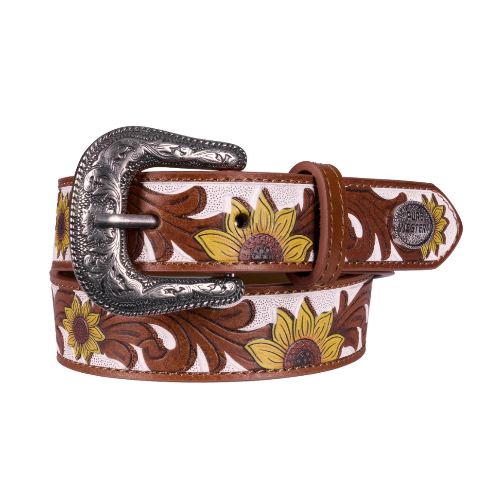 Pure Western Kids Taliah Sunflower Belt