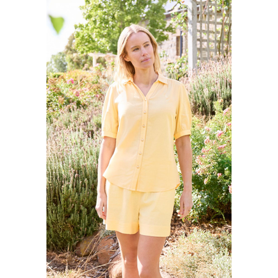Thomas Cook Womens Colette Linen Blend SS Shirt