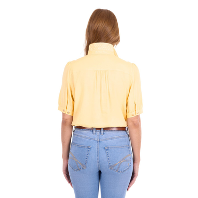 Thomas Cook Womens Colette Linen Blend SS Shirt