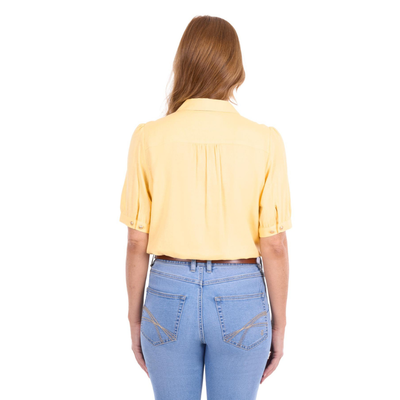 Thomas Cook Womens Colette Linen Blend SS Shirt