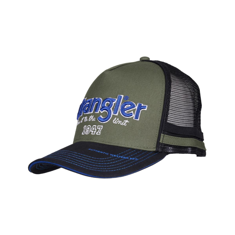 Wrangler Adult Dave Cypress/Black Trucker Cap