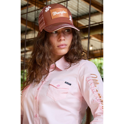 Wrangler Adult Jenna Copper Ponytail Trucker Cap