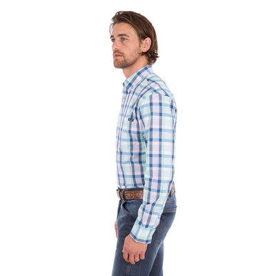 Wrangler Mens Dale Stretch 1 Pocket LS Shirt
