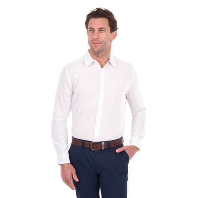 Thomas Cook Mens Linen Blend LS Shirt
