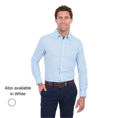 Thomas Cook Mens Linen Blend LS Shirt