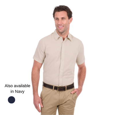 Thomas Cook Mens Linen Blend SS Shirt