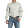 Cinch Mens Cream Aqua Check LS Shirt