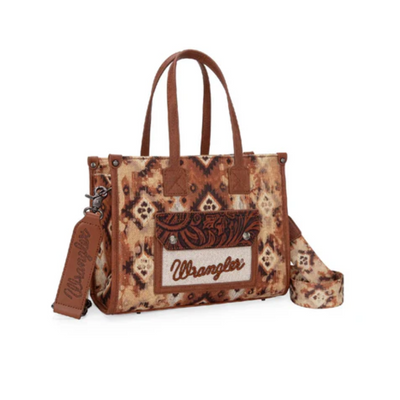 Wrangler Aztec Crossbody Tote Bag