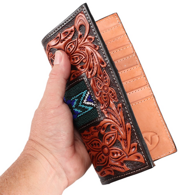 Fort Worth Tooled Aztec Rodeo Wallet