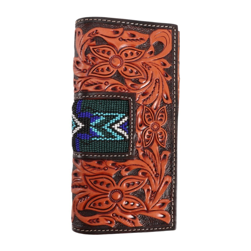 Fort Worth Tooled Aztec Rodeo Wallet