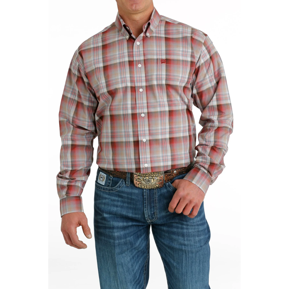 Cinch Mens Multi Check LS Shirt