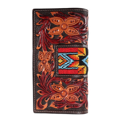 Fort Worth Tooled Aztec Rodeo Wallet