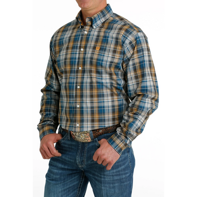 Cinch Mens Multi Check LS Shirt