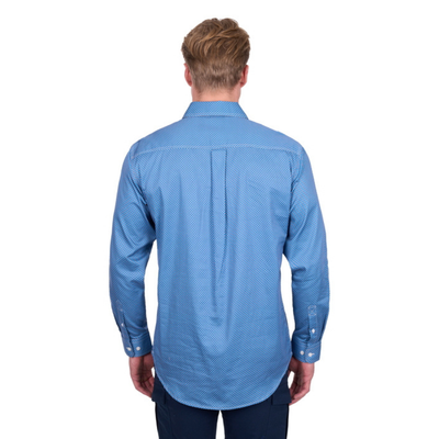 Hard Slog Mens Holden Half Button LS Shirt