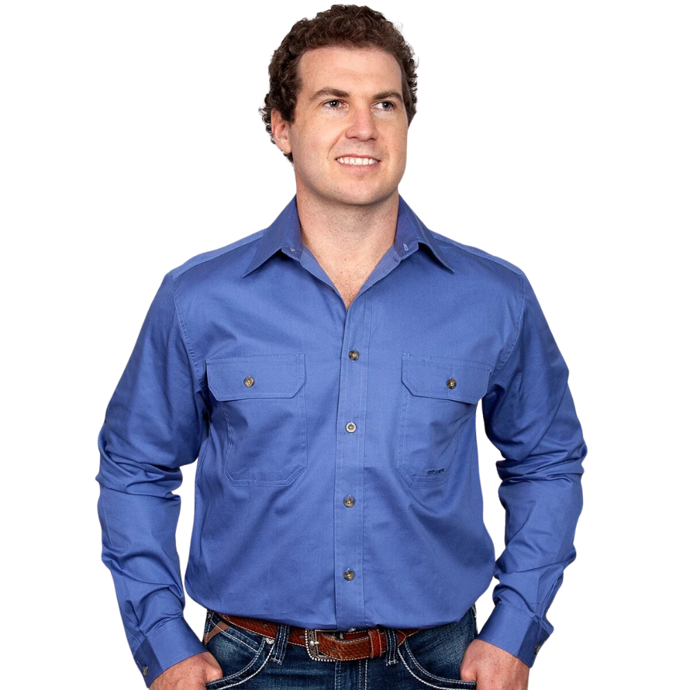 Just Country Mens Evan Full Button Workshirt