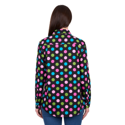 Hard Slog Womens Rena Half Button LS Shirt