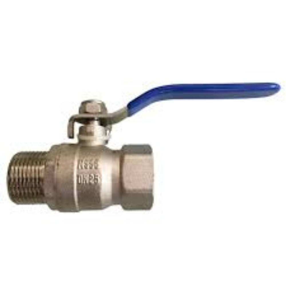 Ball Valve Flowline Brass Nickel Plated
