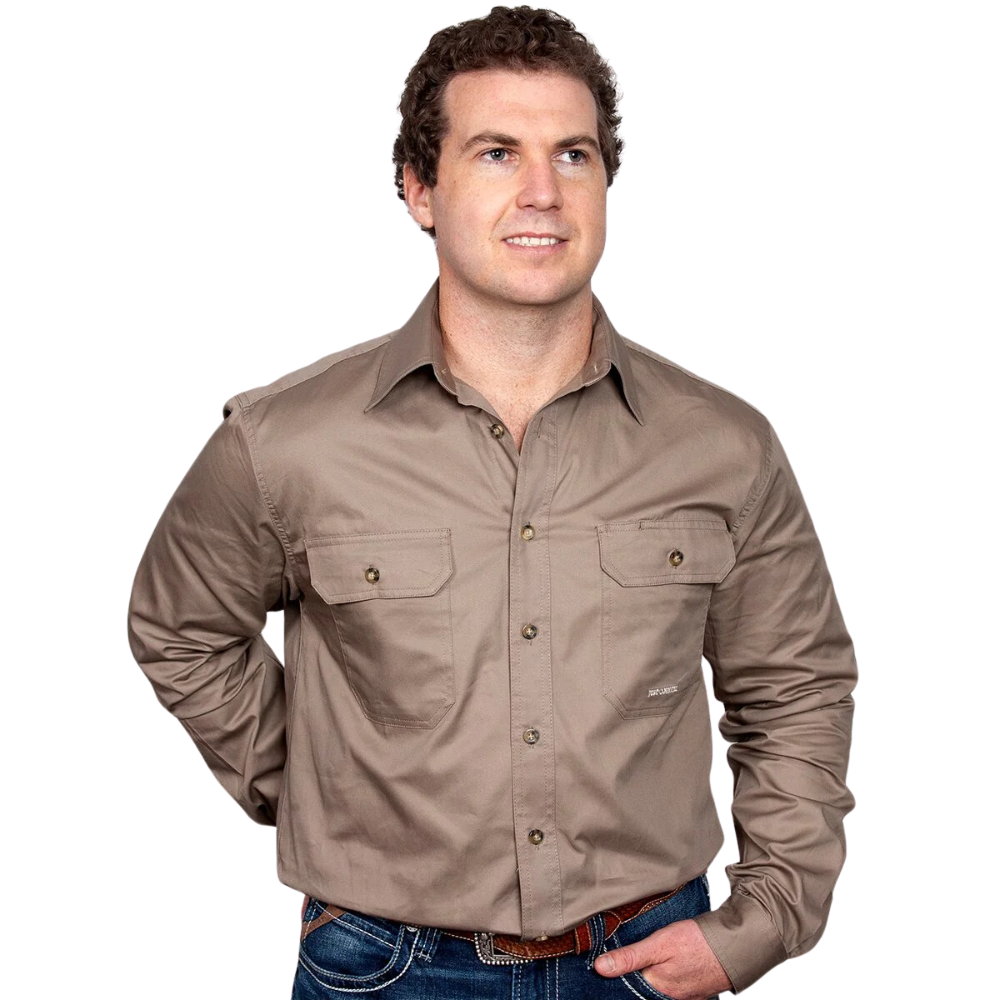 Just Country Mens Evan Full Button Workshirt