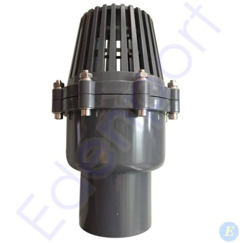 Foot Valve PVC 40mm White or Black