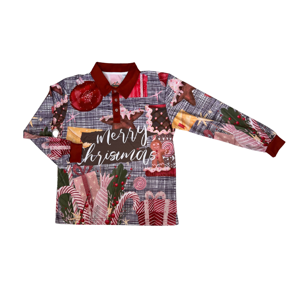 Mens/Womens Christmas Fishing Shirt Presents