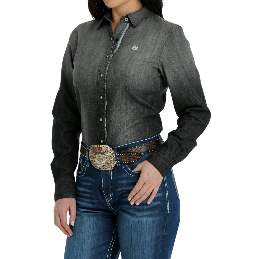 Cinch Womens Western Snap Front LS Shirt Clermont Agencies