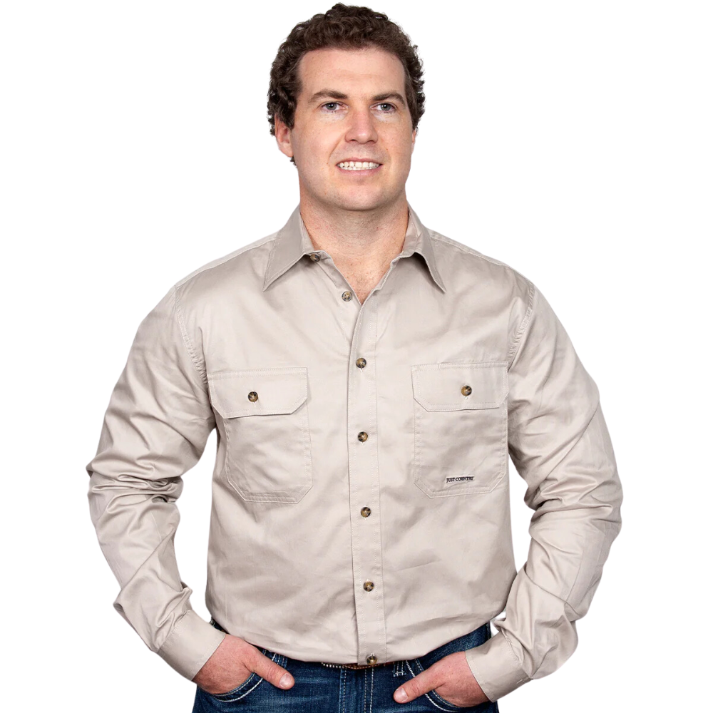 Just Country Mens Evan Full Button Workshirt