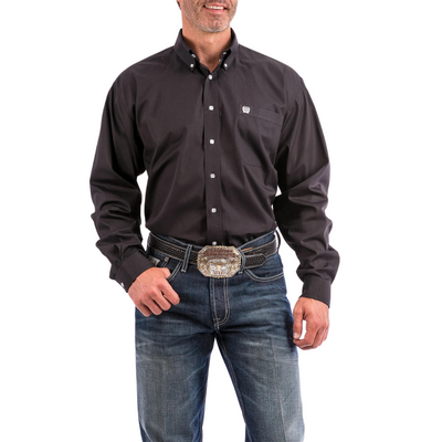 Cinch Mens Solid Block Colour LS Shirt