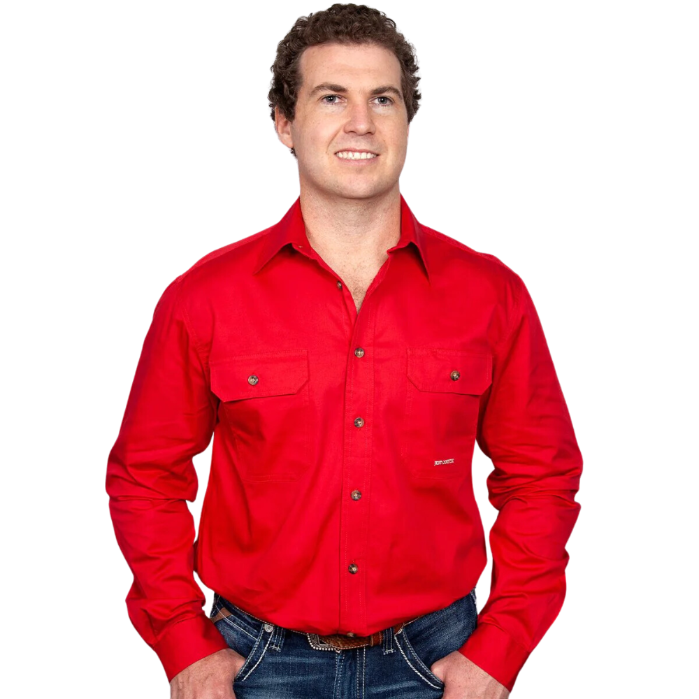 Just Country Mens Evan Full Button Workshirt