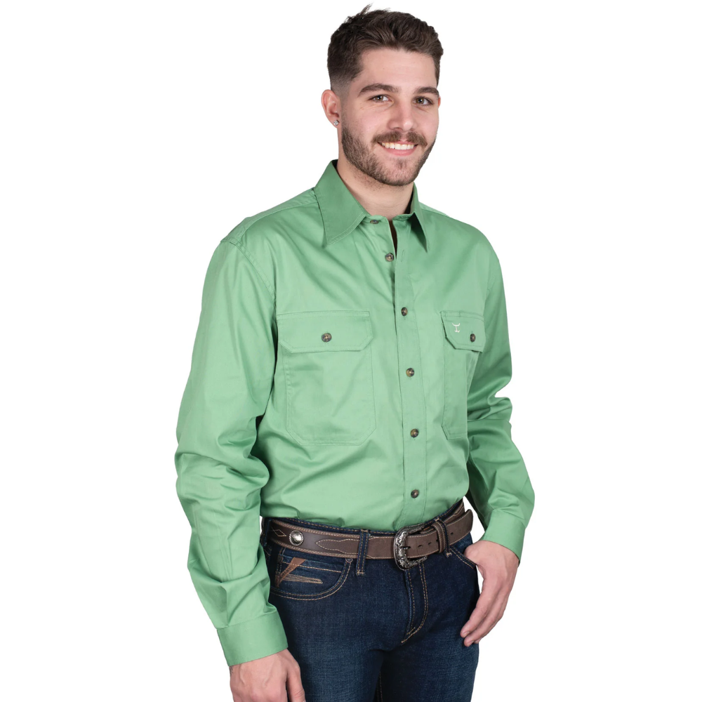 Just Country Mens Evan Full Button Workshirt
