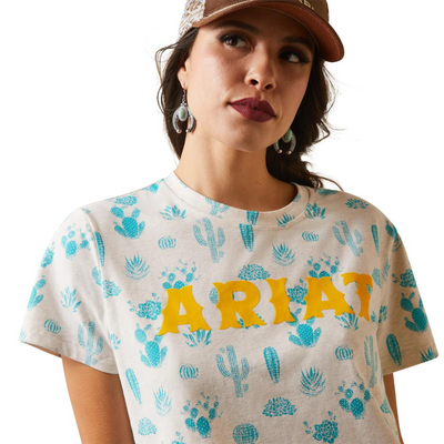 Ariat Womens REAL Cactus Garden SS Tee