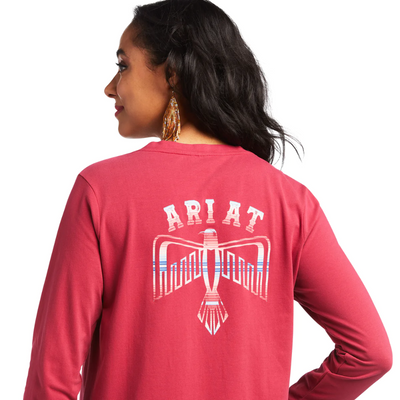 Ariat Womens REAL Serape Thunderbird LS Tee