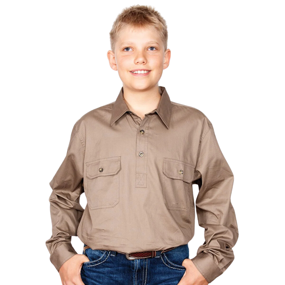 Just Country Boys Lachlan 1/2 Button Workshirt