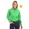 Hard Slog Womens H/Drill 1/2 Button Workshirt