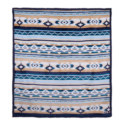 Pure Western Aztec Print Snuggle Rug 140cm x 160cm