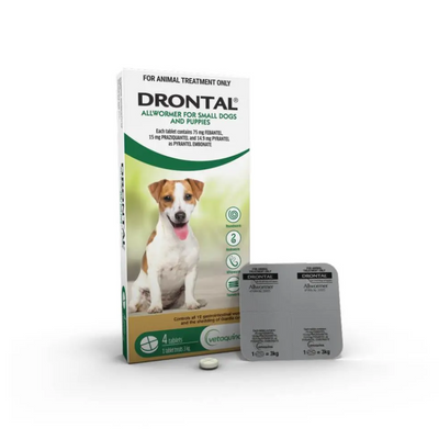 Drontal Tablets Small Dogs & Puppies 4 Pack