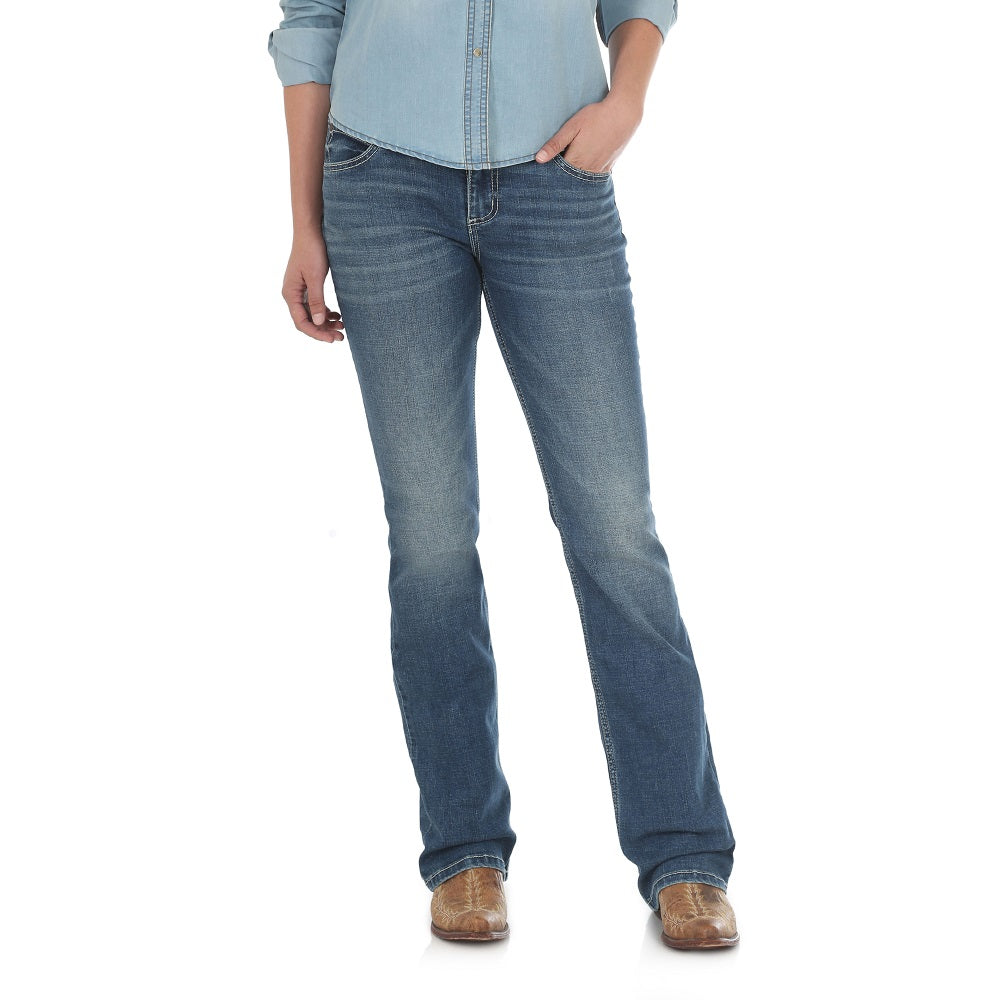 Wrangler Womens RETRO Mid Rise Bootcut Mae Jean 09MWZDW