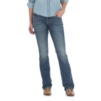 Wrangler Womens RETRO Mid Rise Bootcut Mae Jean 09MWZDW
