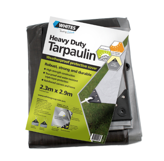 Whites Wire H/Duty Tarp 8x10 - 2.3mx2.9m