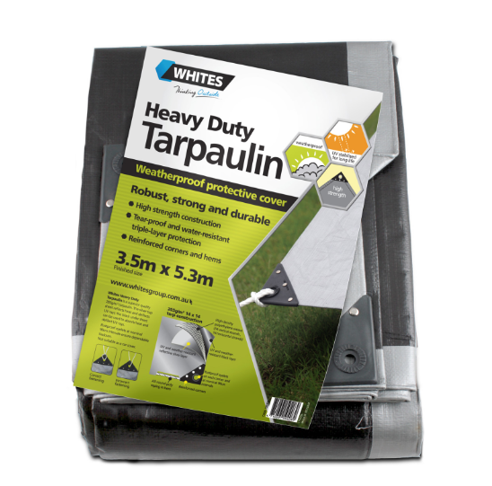 Whites Wire H/Duty Tarp 12x18 - 3.5mx5.3m