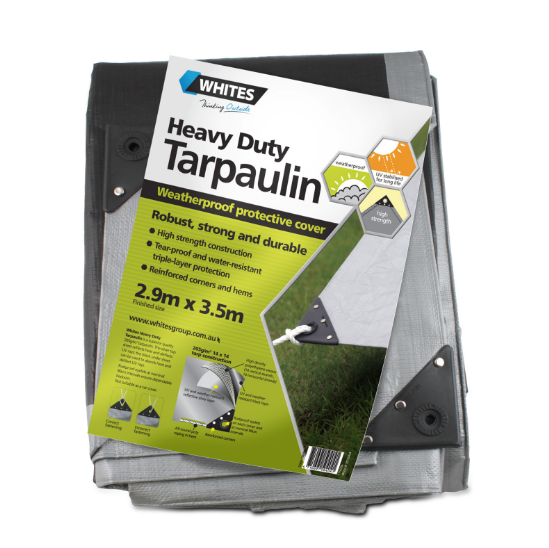 Whites Wire H/Duty Tarp 10x12 - 2.9mx3.5m