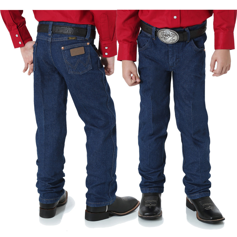 Wrangler Men's Cowboy Cut Relaxed Fit Jean, Prewashed Indigo, 29W x 32L at   Men's Clothing store