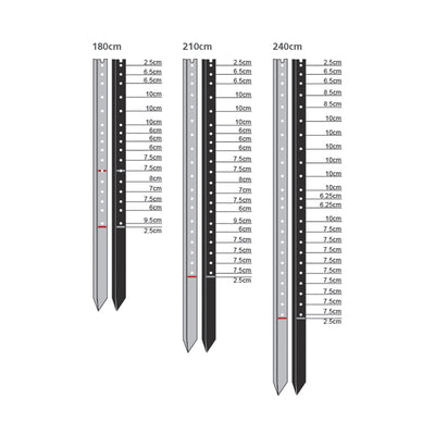 Steel Post Whites 7ft XL Stockpost