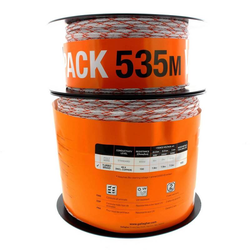 Gallagher Turbo Braid Wire 3.5mm 535m SG62159
