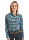 Wrangler Womens Juni Print Long Sleeve Shirt