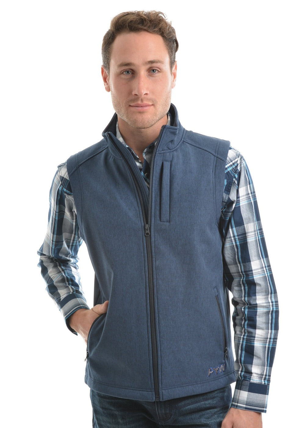 Pure Western Mens Ryland Softshell Vest