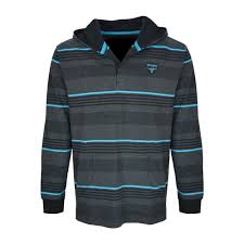 Wrangler Mens Slater Stripe Hooded Rugby