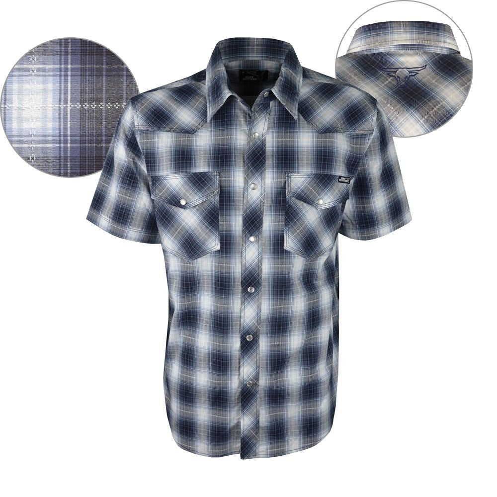 Pure Western Boys Kai Check Short Sleeve Shirt