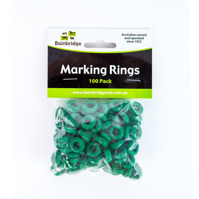 Castrate Marking Ring Green 100Pk